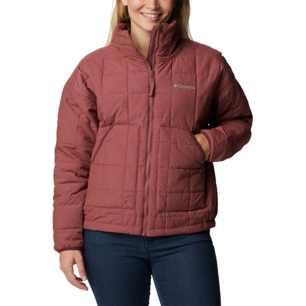 Columbia Women's Chatfield Hill II Jacket Beetroot Insulated Wtr Resistant Large